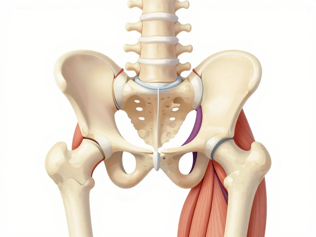 Schéma anatomique architecture globale muscle du bassin anatomie