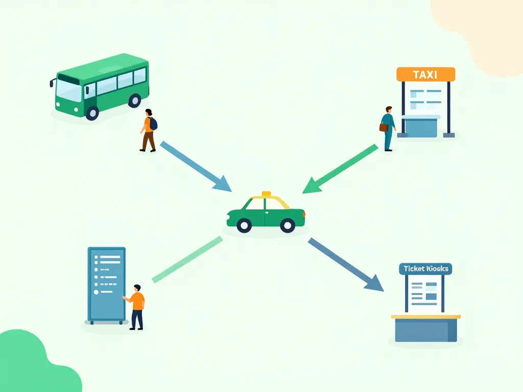 pratiques transfert aeroport prague au centre ville bus guichet taxi