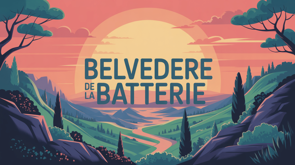 vue panoramique belvedere de la batterie nature préservée