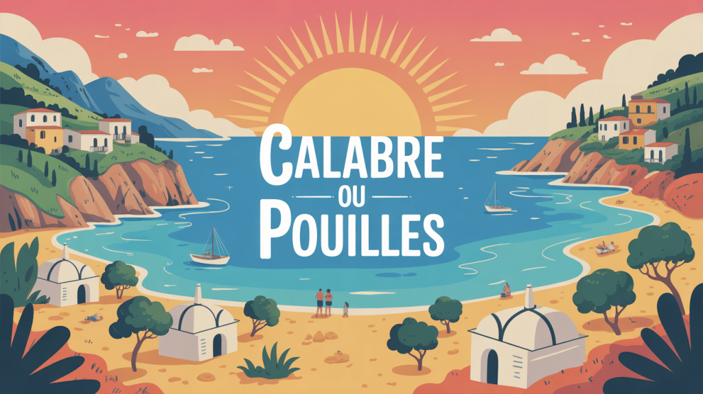 Calabre ou Pouilles illustration choix destination vacances