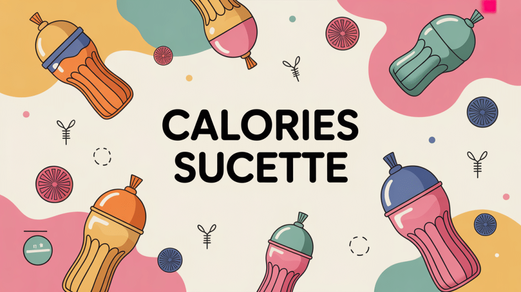 calorie dans une sucette sucettes stylisées fond pastel