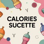 calorie dans une sucette sucettes stylisées fond pastel