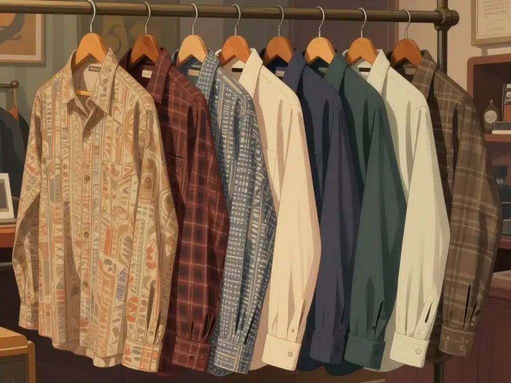 chemises vintage homme différentes époques et styles