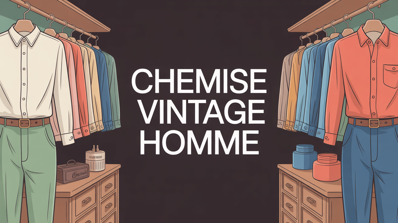 chemises vintage homme sélection rétro sur cintres