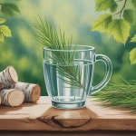 illustration cure de seve de bouleau temoignage verre et bouleau