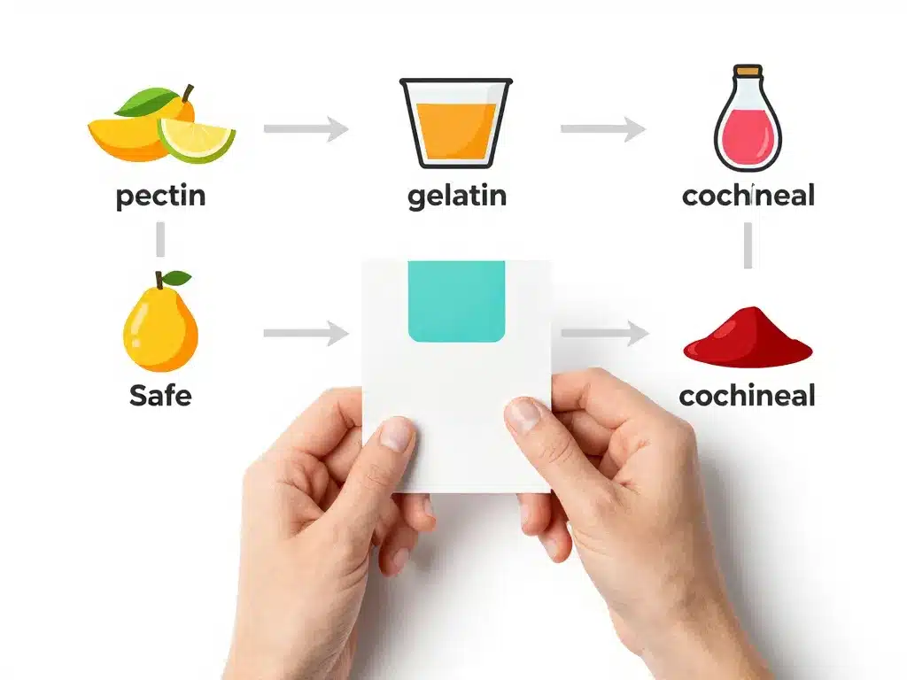 diagramme e440 halal analyse étiquette et additifs risqués