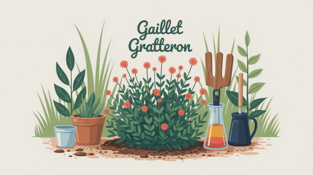 illustration gaillet gratteron danger au jardin