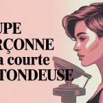 illustration coupe garçonne ultra courte femme tondeuse moderne