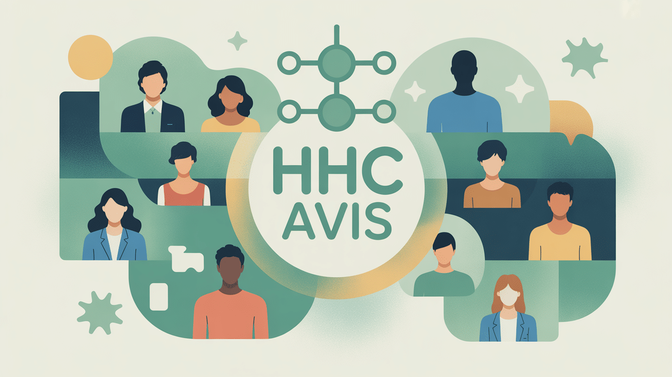 hhc avis illustration molécule et utilisateurs