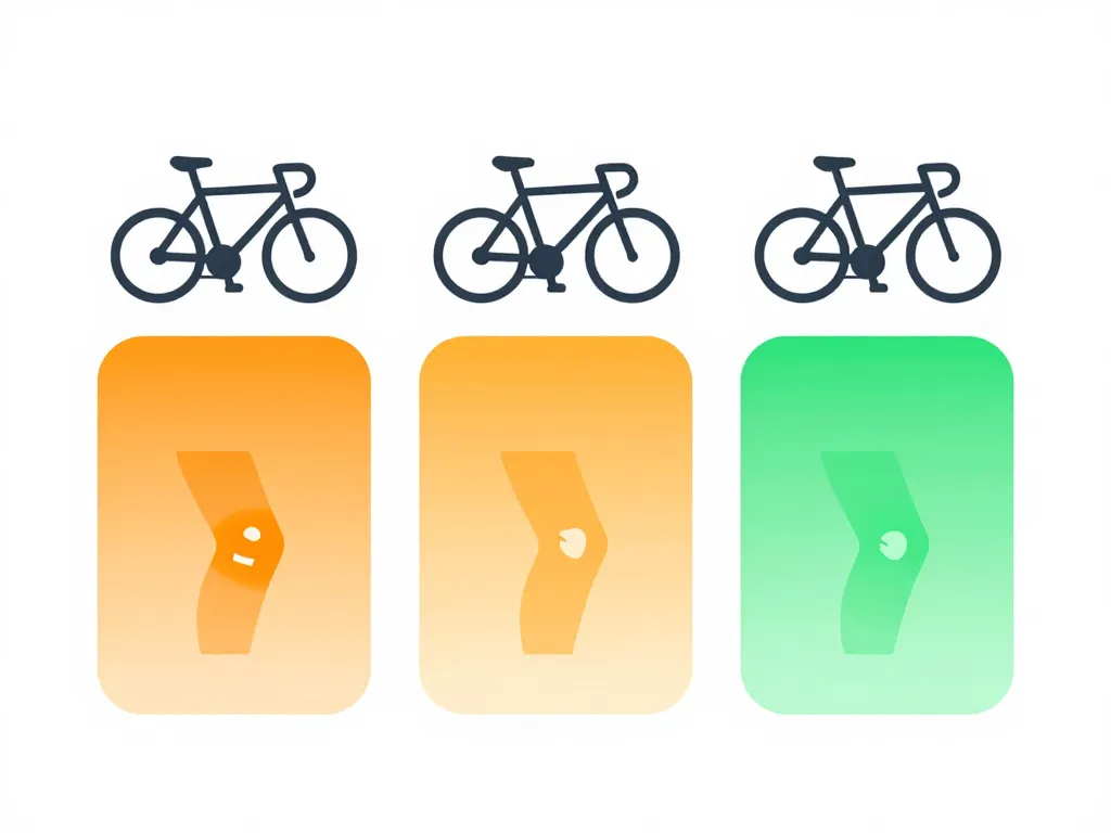 diagramme routines vélo kyste poplité et velo genou protégé