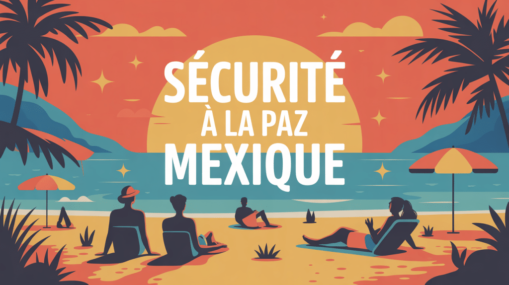 sécurité la paz mexique dangereux illustration plage