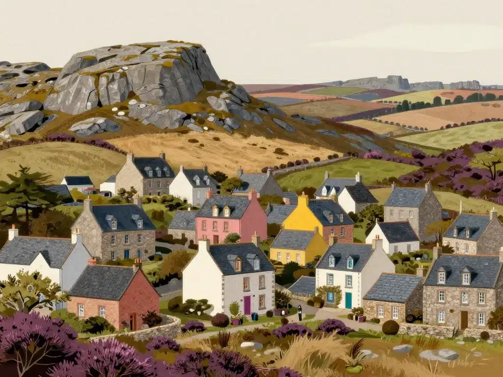 les plus beaux villages des monts d'arrée villages granit crêtes landes