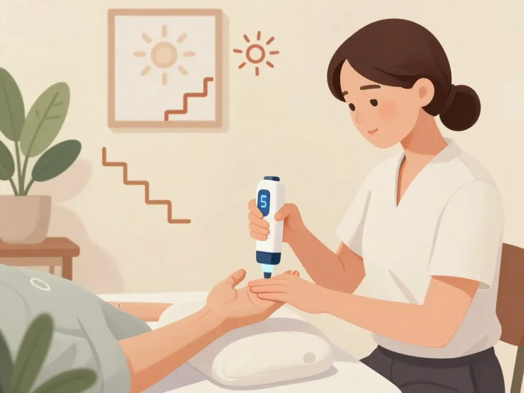 luxopuncture avant apres seance praticien reflexe