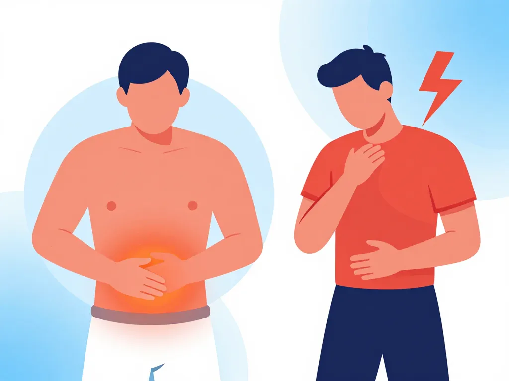 mal aux abdos apres sport normal versus blessure image