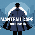 illustration élégante manteau cape pour homme urbain