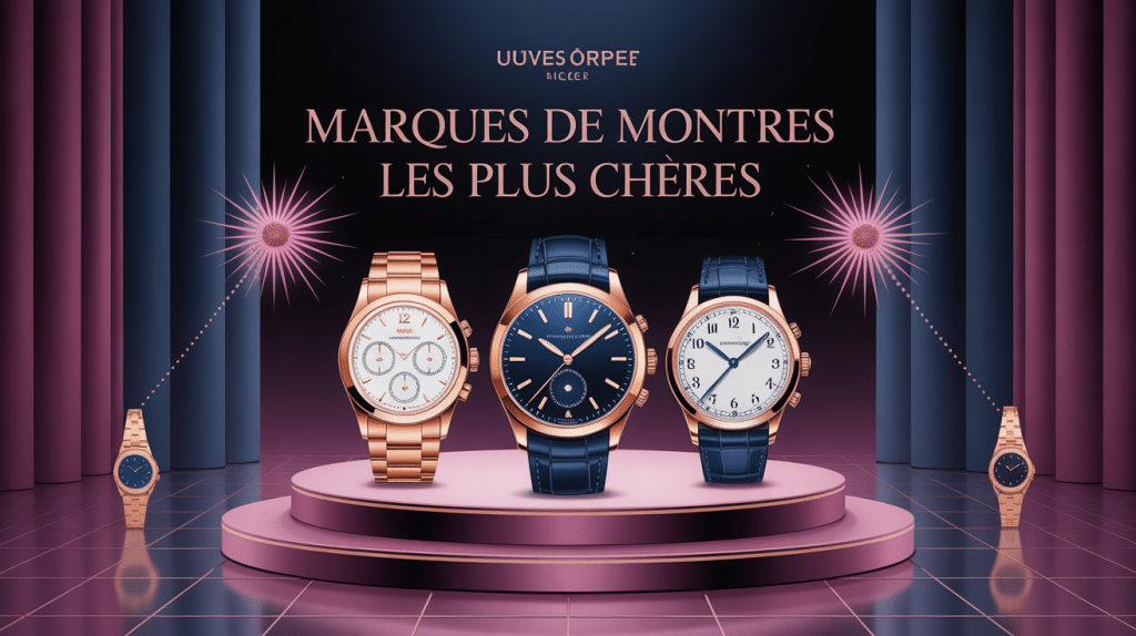 marque de montre les plus cher illustration vectorielle montre prestige