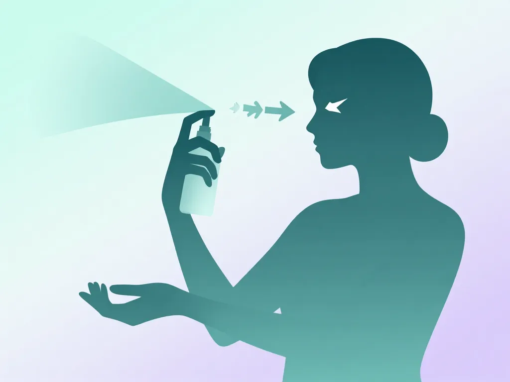 parfum yeux vaporiser sécurité