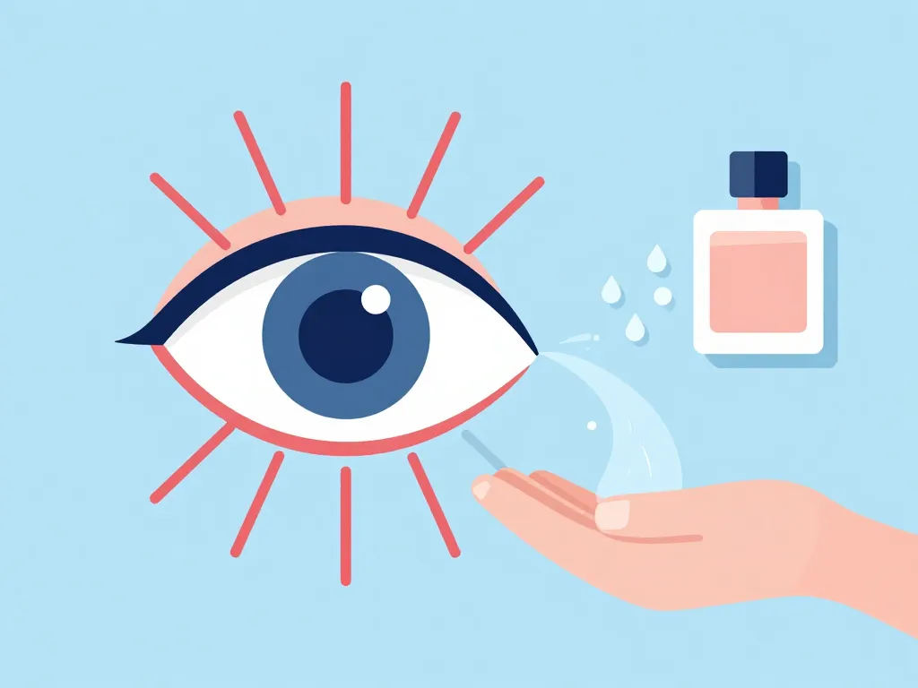 parfum yeux irritation rinçage urgence