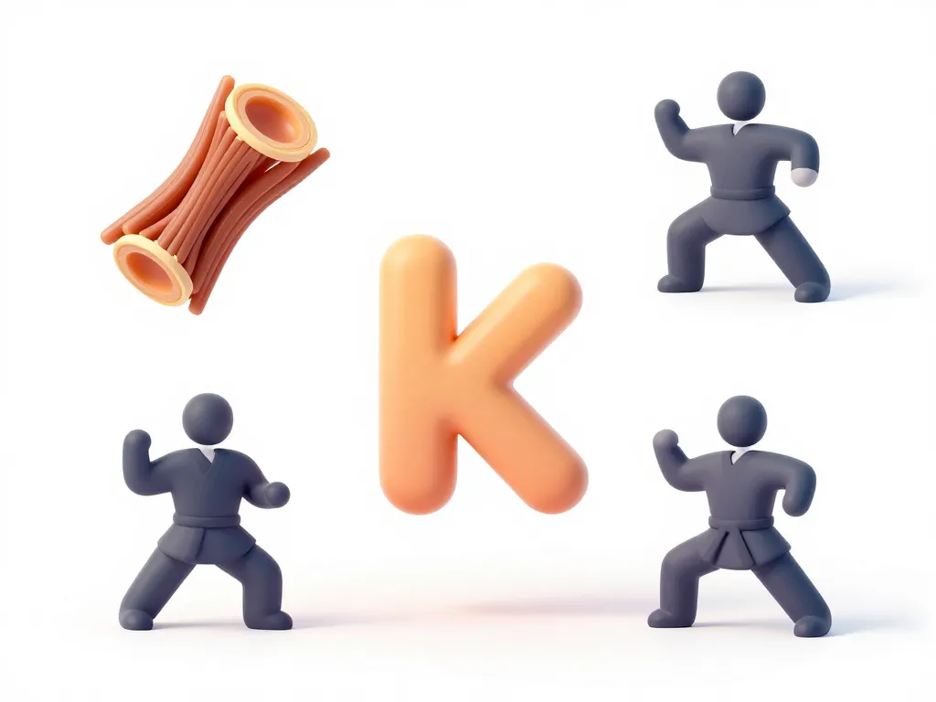 diagramme concept partie du corps en k kératine kyste karaté