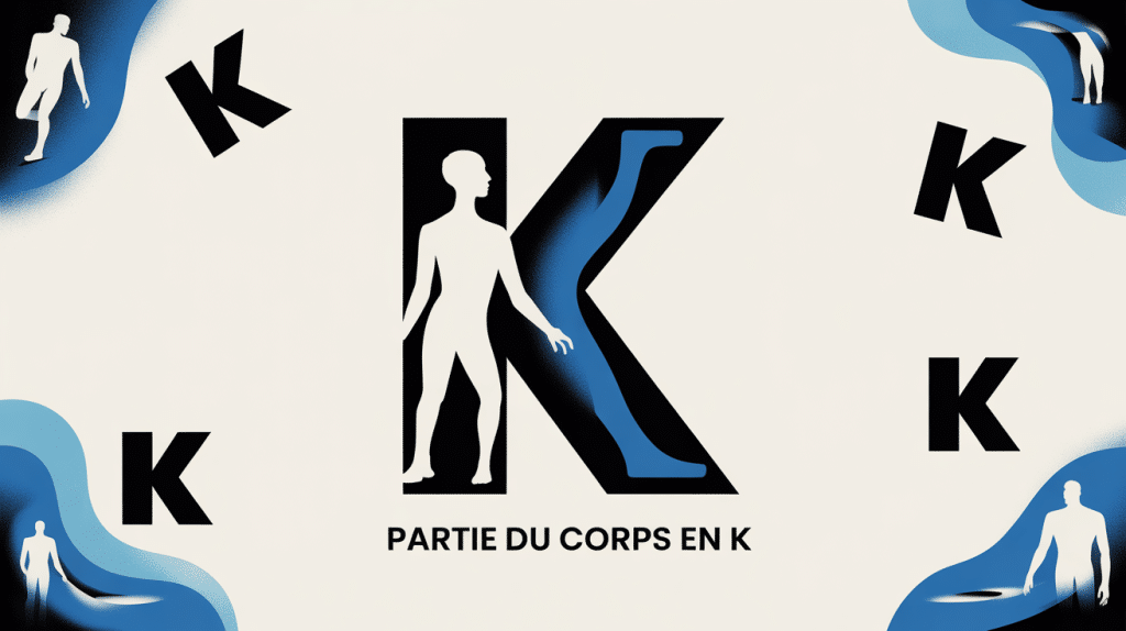 illustration moderne partie du corps en k mots rares