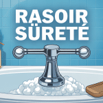 rasoir de sureté avis image chromée et accessoires élégants