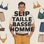 illustration slip taille basse homme moderne et élégante