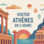 Visiter Athènes en 3 jours illustration méditerranéenne