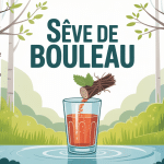 bienfait de la seve de bouleau illustration élixir naturel printemps