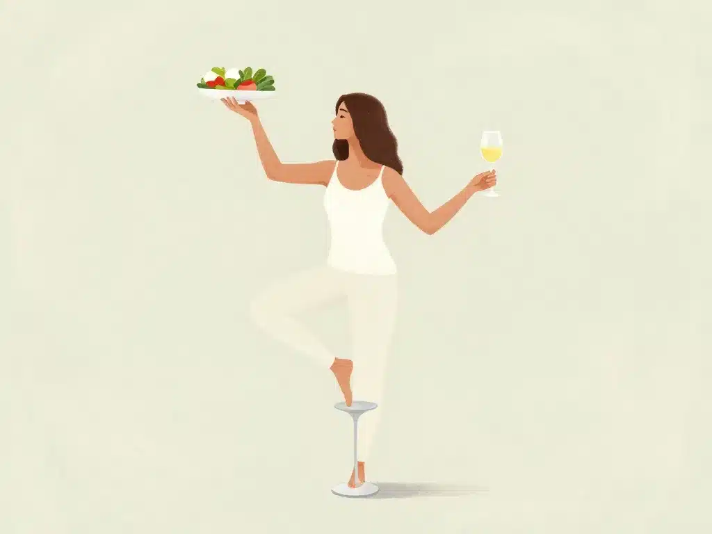 calorie 1 verre de vin blanc, équilibre consommation et modération