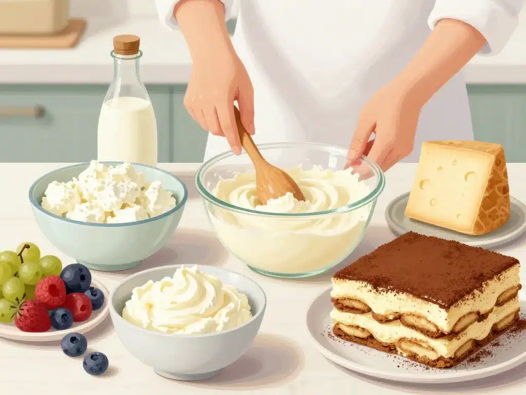 Cuisine alternatives légères calories du mascarpone