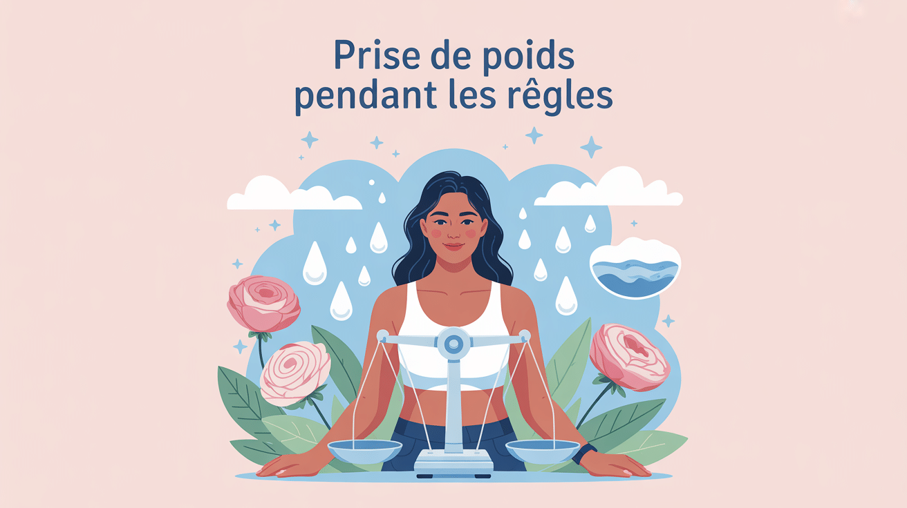 combien de kilo prend on pendant les regles image femme balance cycle