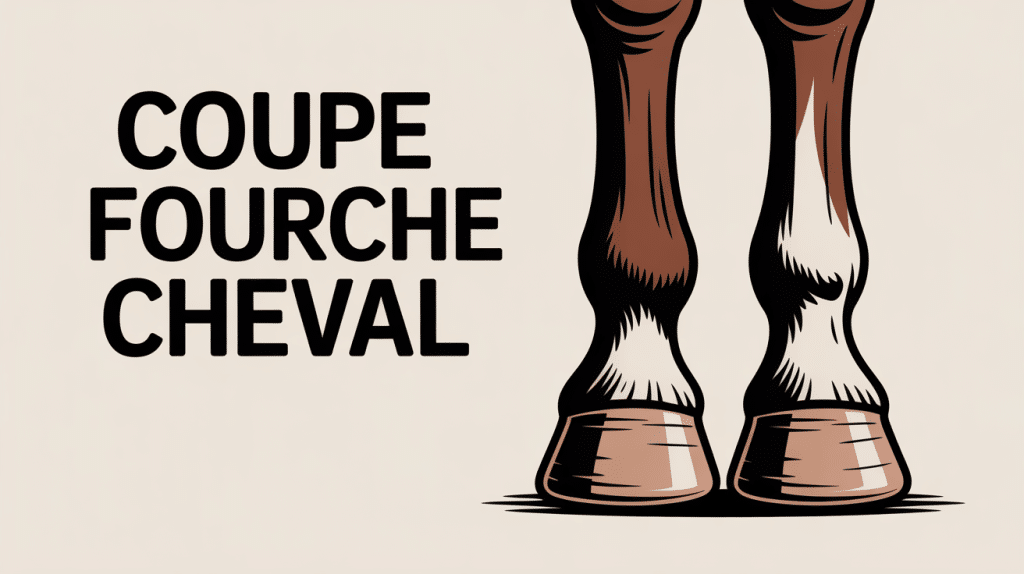 illustration coupe fourche cheval santé locomotion