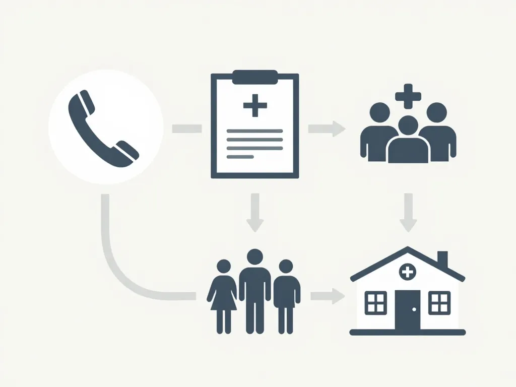 schéma étapes décès plouharnel proches