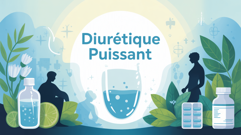 diuretique puissant retention d eau illustration medicale