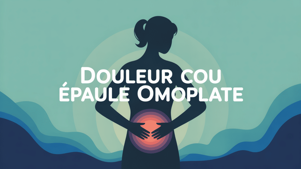 illustration douleur cou epaule omoplate