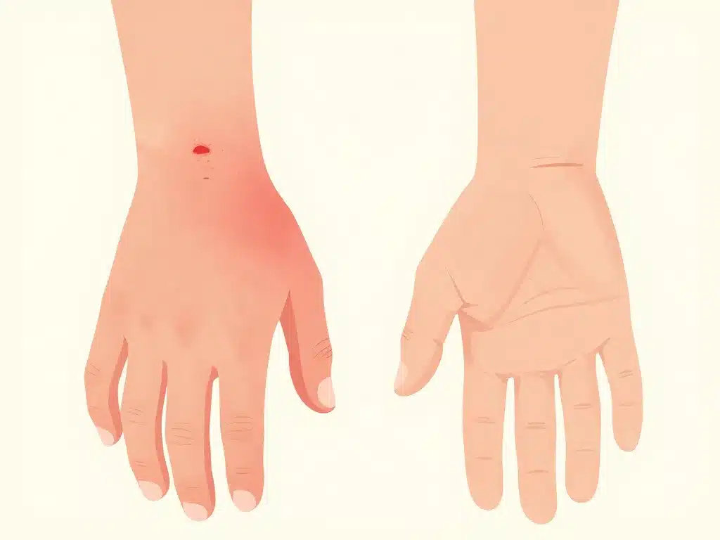 comparatif inflammation cicatrice canal carpien normal