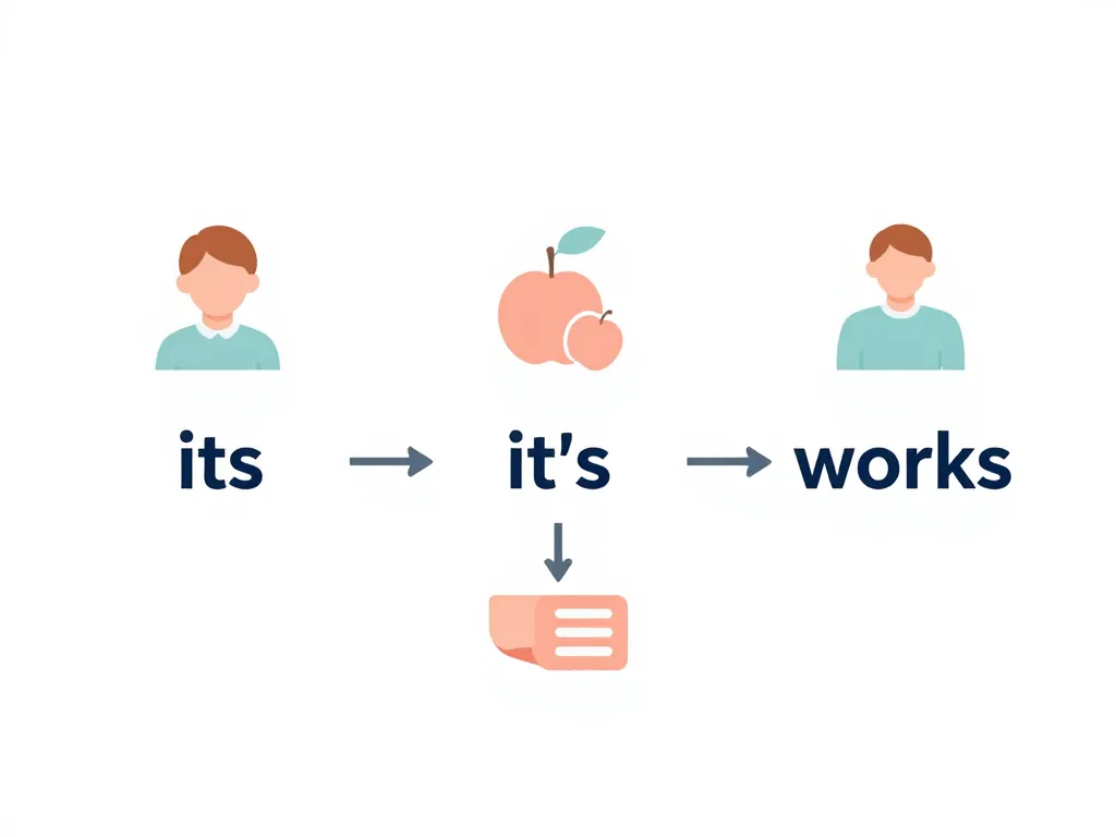 schéma différences its works its it's