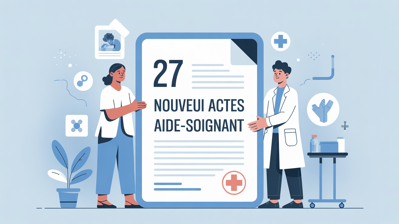 illustration liste 27 nouveaux actes aide-soignant pdf aide-soignante infirmier