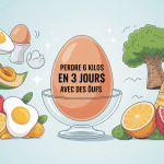 Régime perdre 6 kilos en 3 jours œufs illustration dangers