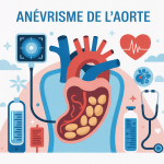 Illustration moderne peut on vivre longtemps avec un anévrisme de l'aorte