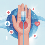 Illustration PICC catheter bras traitements intraveineux