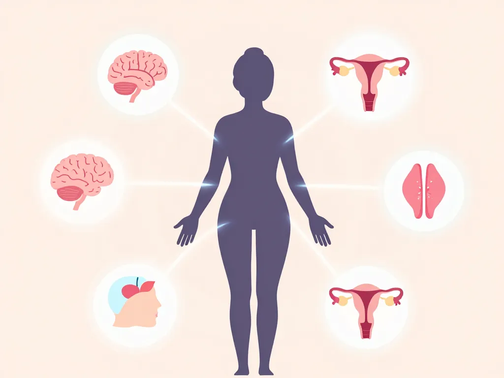 Effet progestérone sur le corps femme, symboles hormonaux
