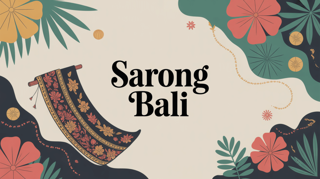 illustration artistique sarong bali culture indonésienne