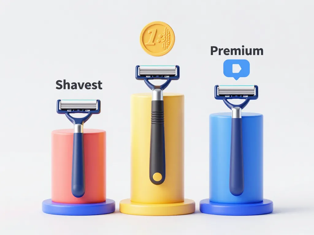 Shavest avis métaphore comparaison rasoirs