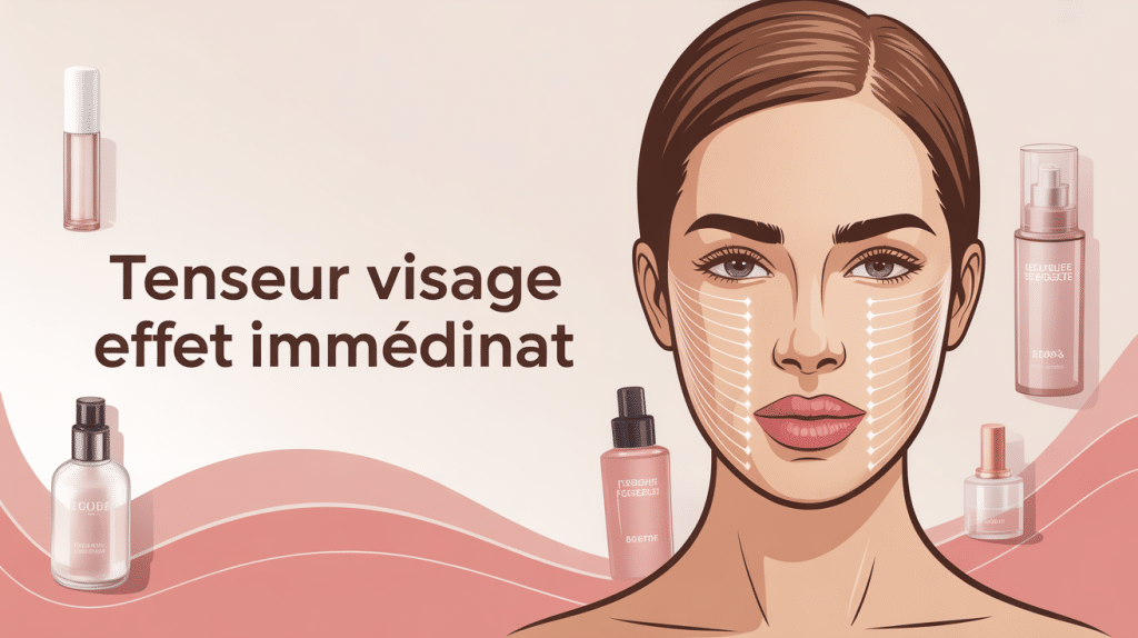tenseur visage effet immediat avis illustration lifting