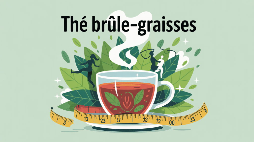illustration the qui brule les graisse tasse the et perte de poids