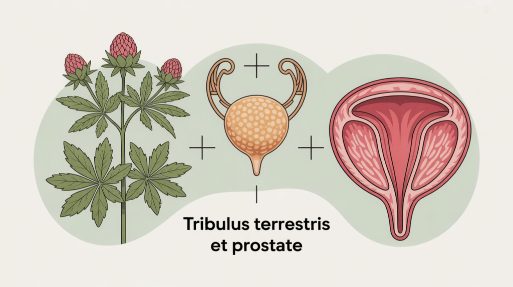 tribulus terrestris et prostate illustration équilibre santé