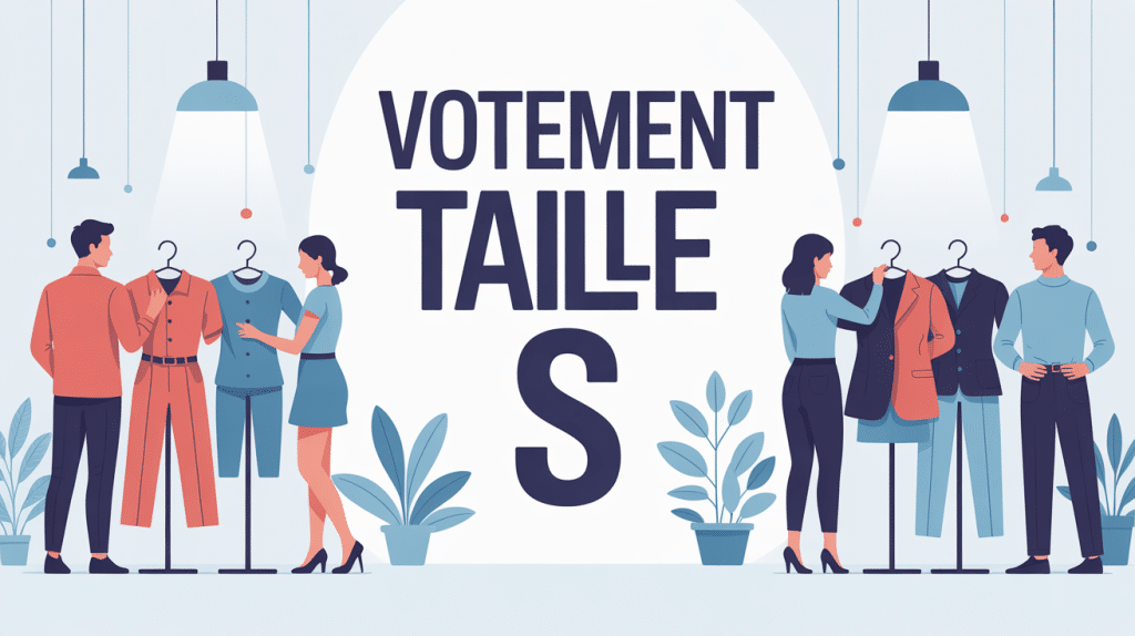 Vêtement en S silhouettes essayage illustration
