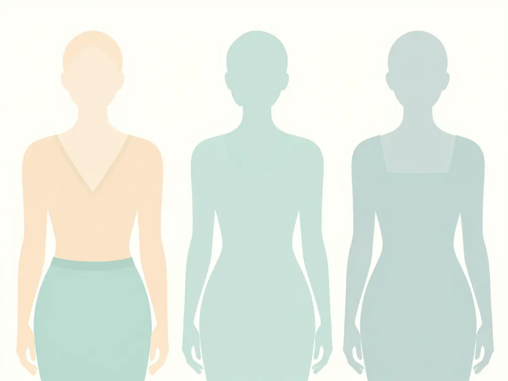 Comparaison effet vêtement en V morphologie