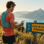 carte de trail obligatoire panneau coureur montagne
